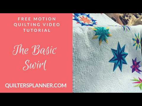 The Basic Swirl- Free Motion Quilting Tutorial