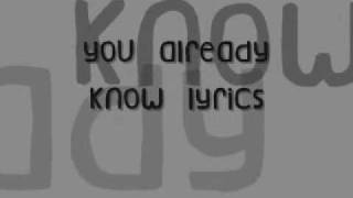 112-U Already Know Lyrics