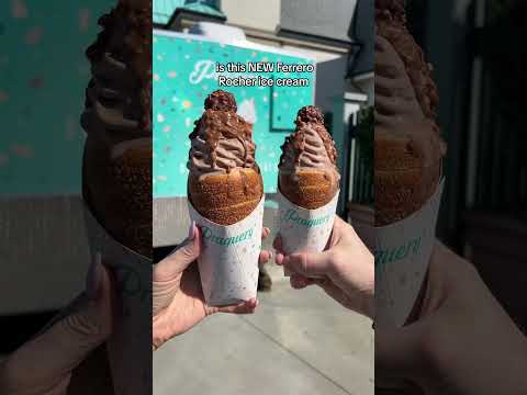 Ferrero Rocher ice cream from Praguery truck at the McArthurGlen Outlets #icecream #yvr
