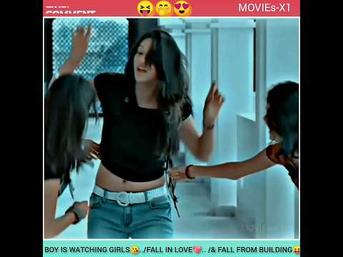 boy watching girls 🤓||and fall in love😝❤|| also fall from college building