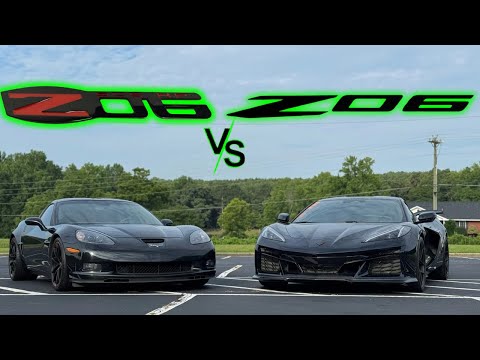 C8 Z06 Corvette vs C6 Z06 Corvette!