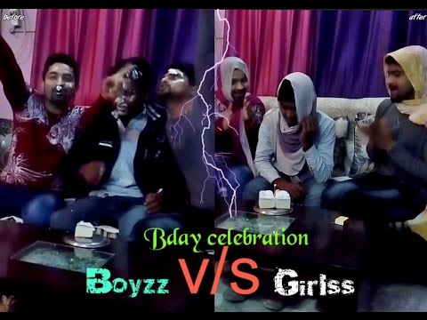 funny bday celebration || boys v/s girls || Rj Ricky & sunny