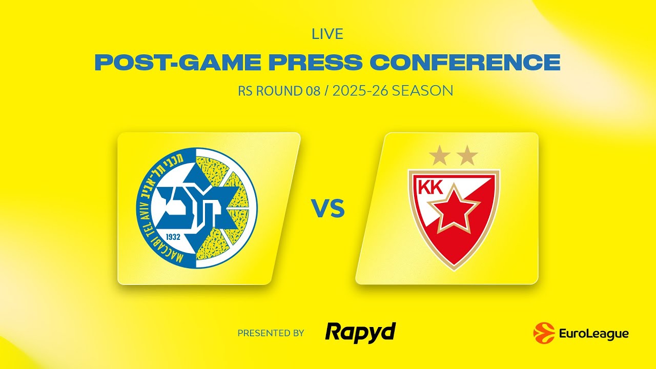 Press conference - Maccabi Rapyd Tel Aviv vs Crvena Zvezda | צפו במסיבת העיתונאים