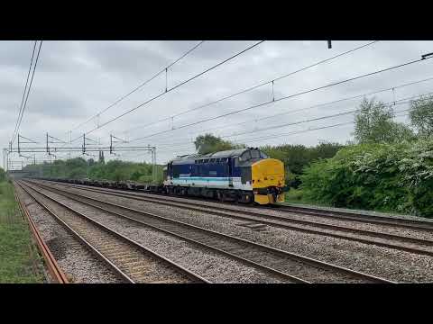 Direct Rail Services/Regional Railway 37425 storms Coppenhall with 4Z70 Bescot - Mossend, 03/05/22