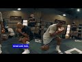 Mike Tyson Teaching Francis Ngannou To Sit On Punches