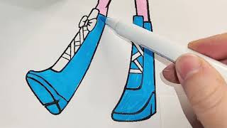 🎨✨ Coloring Princess Cinderella | Relaxing & Fun Art Time! 👑💙