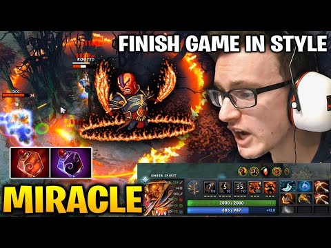 MIRACLE Ember Spirit: Finish the Game In Style - 28 Kills