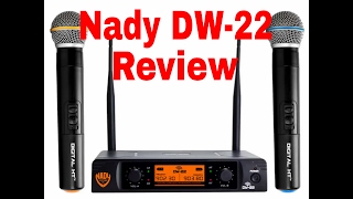 Video thumbnail for Nady DW-22 digital microphone wireless system review by Flower Shaman