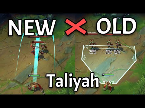 Taliyah REWORK: NEW vs. OLD (Side by Side)