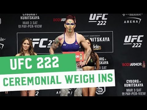 UFC 222 Ceremonial Weigh-In Highlights