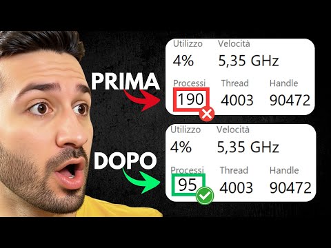 Elimina i processi attivi INUTILI su Windows e MIGLIORA le PRESTAZIONI