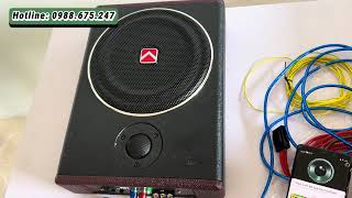 Loa sub gầm ô tô Kurel, loa trầm ô tô, loa độ âm thanh xe hơi, hàng chính hãng Kurel bảo hành 12 T