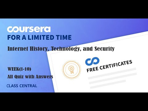 Internet History, Technology, and Security, week(1-10) All Quiz with Answers.