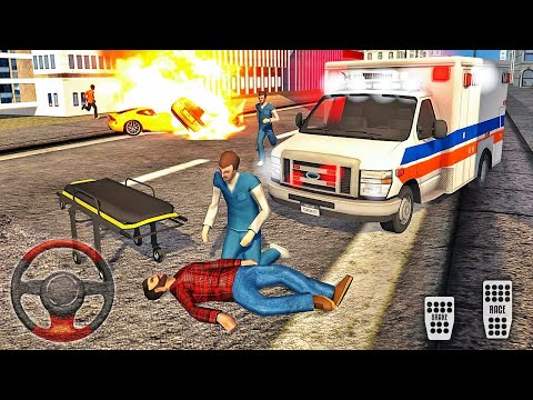 Ambulance Rescue Driver Simulator - Offroad Emergency Hero Van Drive - Android Gameplay