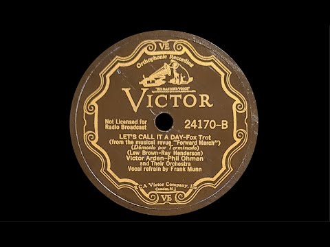 “Let's Call It a Day” by Victor Arden-Phil Ohman and Their Orchestra 1932