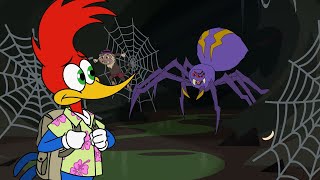 Pica-Pau Encontra uma Aranha Gigante 🕷️ | Pica-Pau em Português
