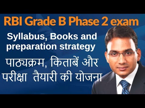 RBI Grade B Phase II - Syllabus, Books and preparation strategy Video