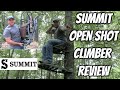 Summit Open Shot SD Climbing Stand Review and How to Use