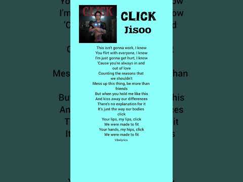 Click - Jisoo Song Lyrics #shorts #jisoo #click #lyrics #songlyrics #kpop #trendingshorts #fyp #yt