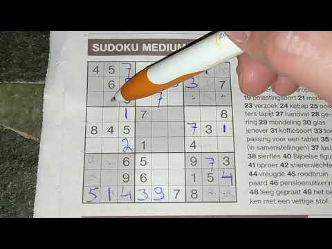 Fell down yesterday? Stand up today with this Medium Sudoku puzzle. (#373) 12-19-2019