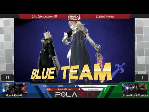 CFL Smackdown 111 WiiU - Mugi + Ewok41 vs UtopianRay + Tumultus - Doubles Losers Finals
