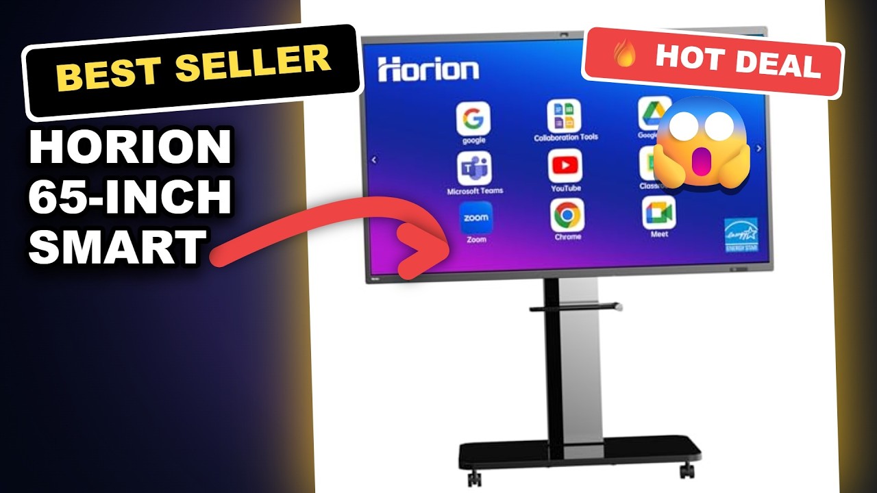 Horion 65-Inch Smart Board Tested: Best Digital Whiteboard for Meetings in 2024? review video