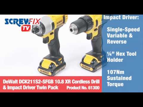 Screwfix DeWalt Cordless Drill & Impact Driver Twin Pack
