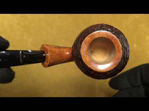 Pipa Santambrogio rusticata - Bent Apple Pot (SS75)