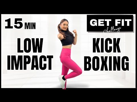 Low Impact Beginners Cardio Kickboxing Workout l 15 Min Fat Burn