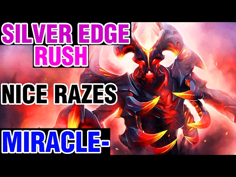 SILVER EDGE RUSH BY MIRACLE- SHADOW FIEND !! - NICE RAZES - Dota 2