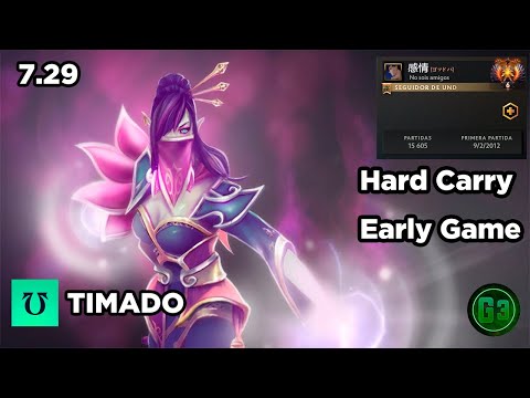 Timado - Templar Assassin Hard Carry - Early Game - Undying Vs Furia Joven - Dota 2