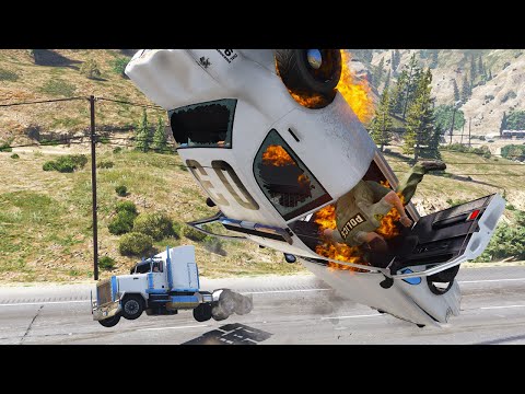 MONSTROUS CRASHES truck driver | GTA 5