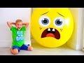 Vlad And Nikita Play Hide And Seek With Balloons