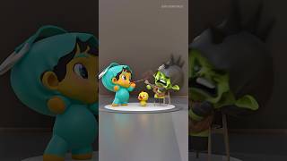 When the duck song ends in chaos 🦆😂 #shorts #pkxd #comedy #labubu #roblox