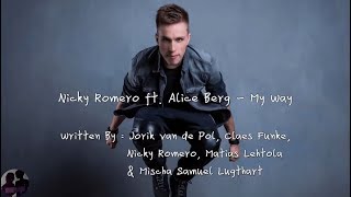 Nicky Romero ft. Alice Berg - My Way