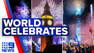 Spectacular NYE fireworks displays illuminate all around the world | 9 News Australia