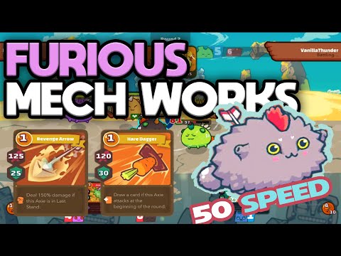 Top rank Mech axie Risky beast Hare dagger build - axie infinity