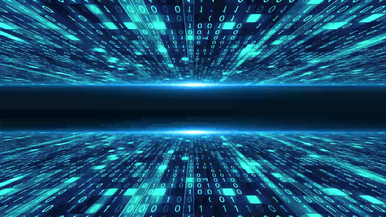 Data stream. Big data fall. Binary code drop