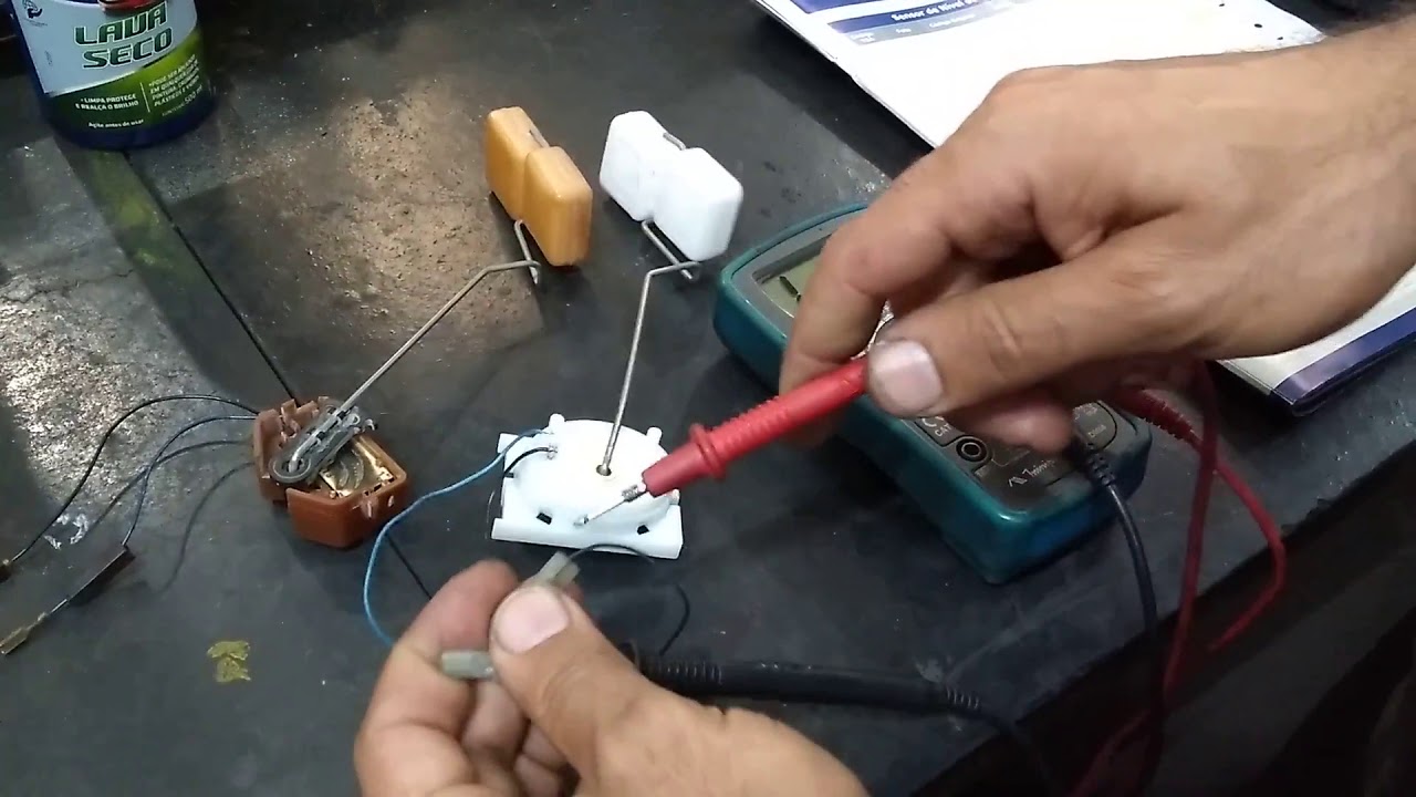 Como testar bóia de combustível, sensor de nível.