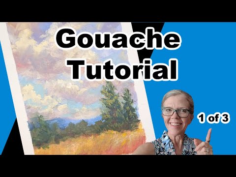 Gouache, Multimedia Artboard and Painting a Sky🙂