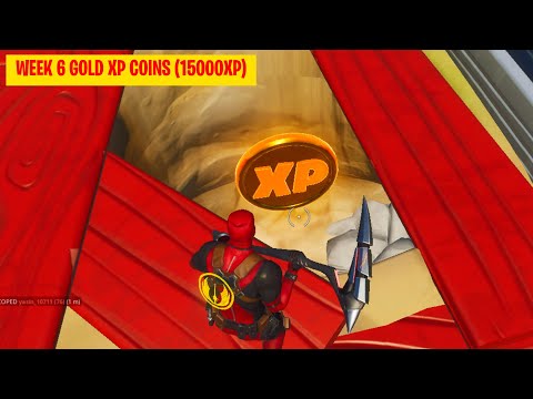 All Gold XP Coins Locations Week 6 - Good as Gold Punch Card Fortnite Chapter 2 Season 4