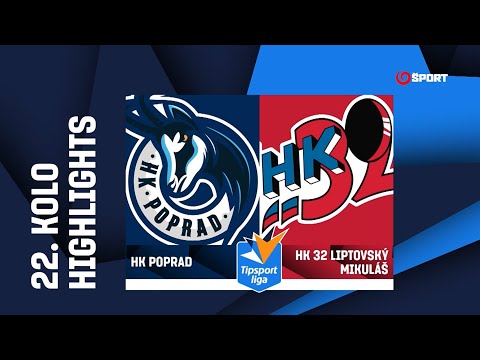 22. kolo: HK Poprad - HK 32 Liptovský Mikuláš 3:4 pp (2:1, 0:0, 1:2, 0:1)