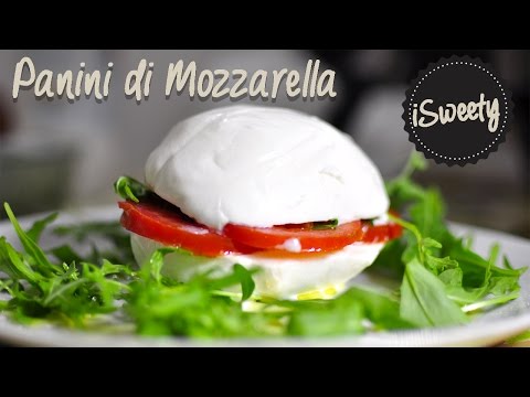 [NUOVA] Caprese: Panini di MOZZARELLA con Pomodoro e Rucola [Ricetta Veloce e Sana, Vegetariana]