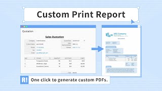 Custom Print Report: Instantly Generate PDF Documents with Just One Click