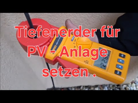 Tiefenerder für PV-Anlage setzen