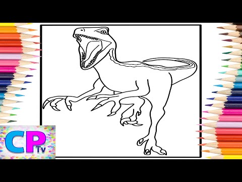 Velociraptor Coloring Pages/Coloring of Dinosaurs/Marin Hoxha & Caravn - Eternal [NCS Release]