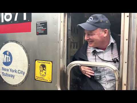 R62A 1 train leaves 125th with the operator playing a little song.