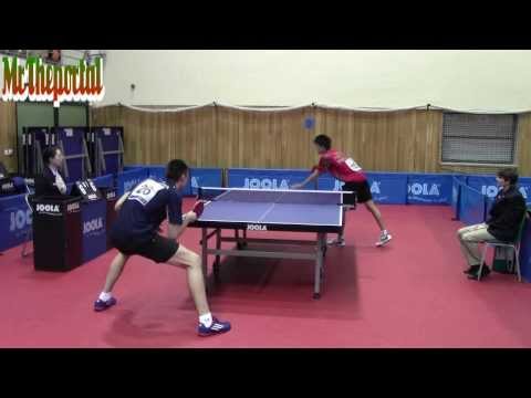 Table Tennis - Diogo Chen Vs Tomislav Pucar - Czech Youth Open 2014 SF (Coach Camera)