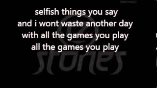 12 stones - Games you play lyrics (christian rock)