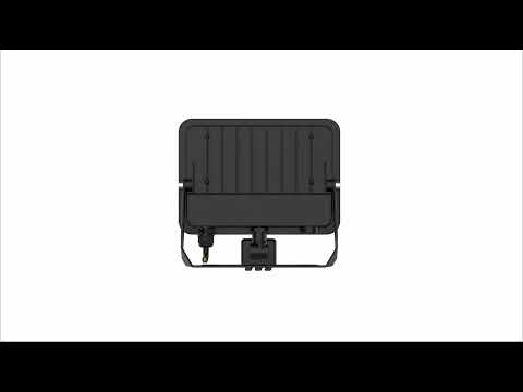 Zebra Z-FLD LED schijnwerper 3cct multilumen symm 6500K 190x204mm dimbaar aanwezigheidsmelder bewegingssensor >80° - Extreem breedstralend Vrij kabeluiteinde IP44 zwart FLD002